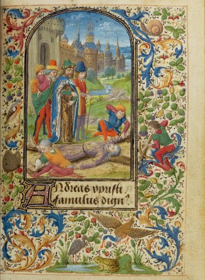 Das Martyrium des Heiligen Andreas von Lieven van Lathem